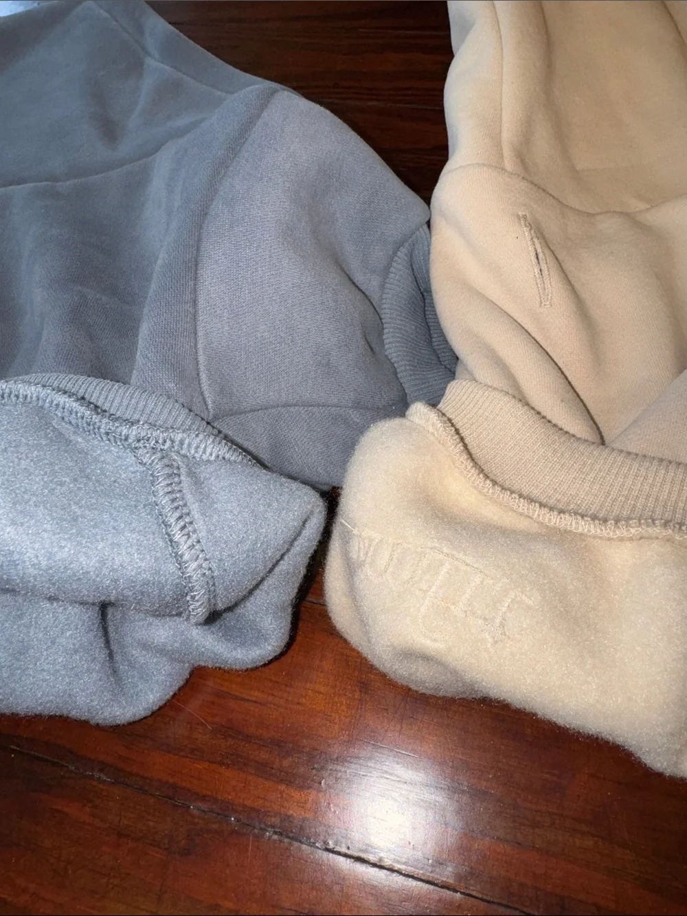 Dog Hooded Sweater in Light Gray or Cream